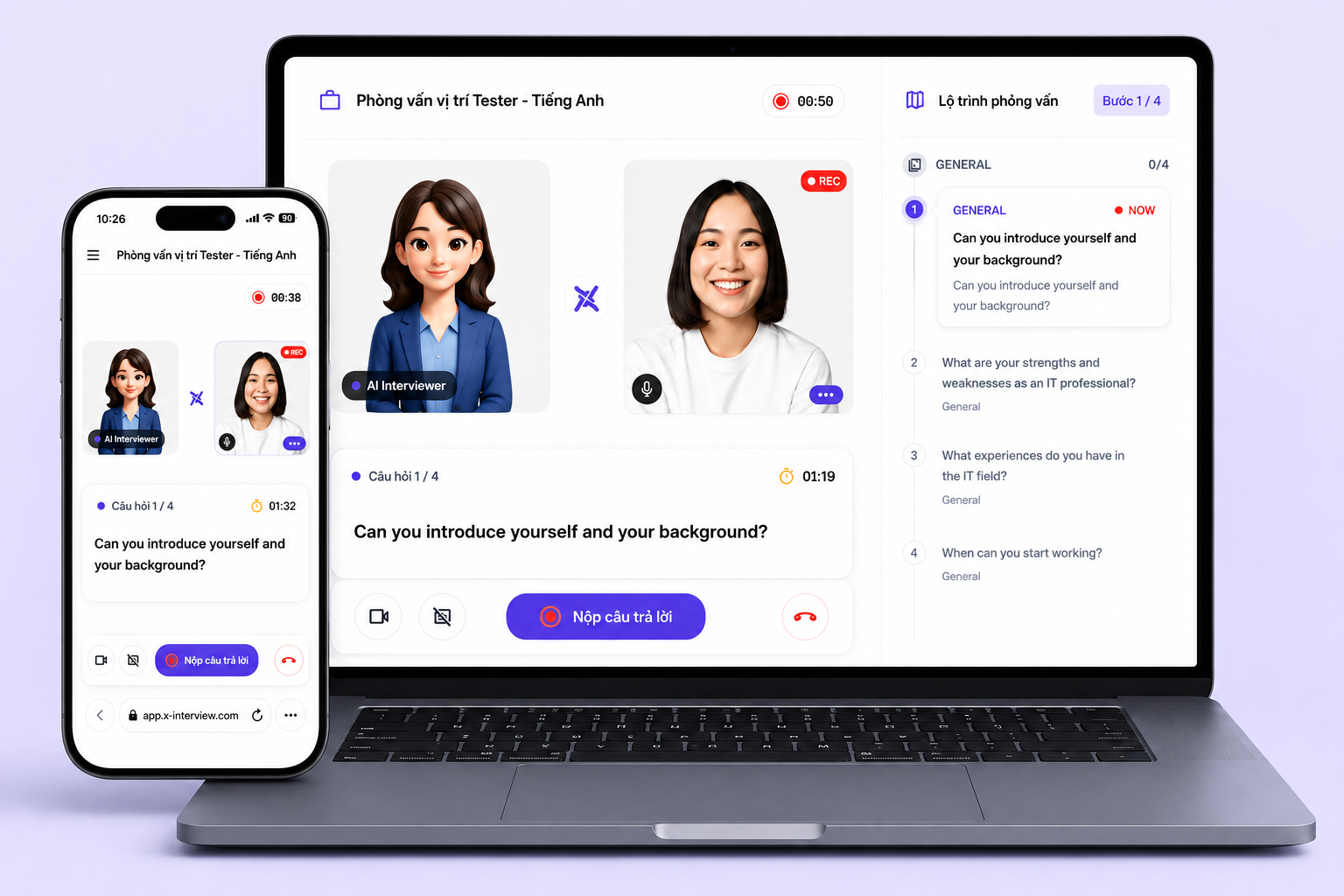 AI Interview Platform Interface
