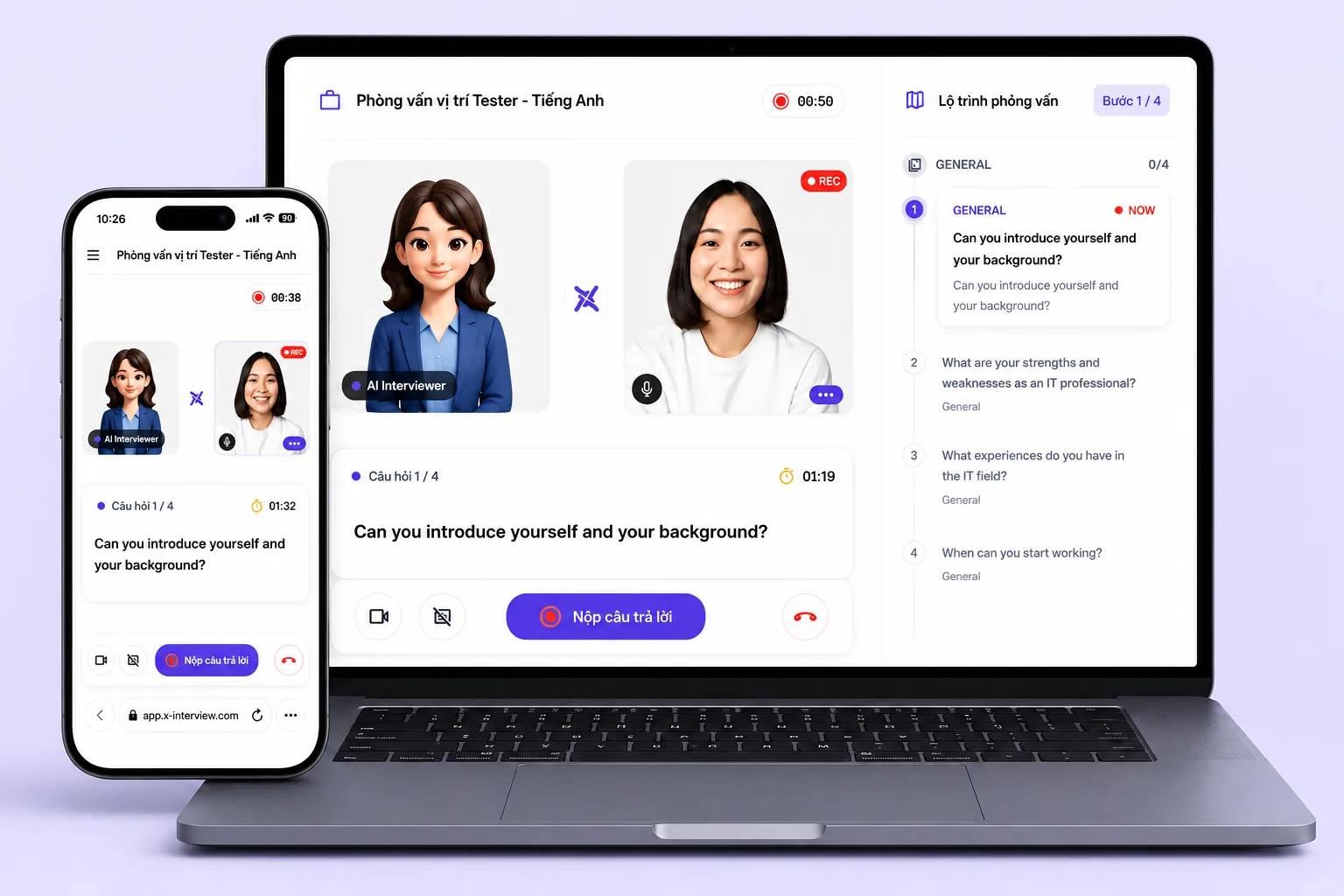 AI Interview Platform Interface